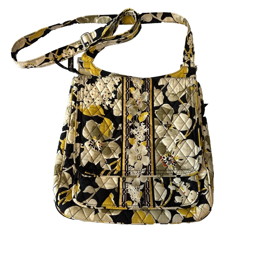 Vera Bradley‎ Hipster Mailbag Crossbody Bag Retired Dogwood Floral Cottage Boho